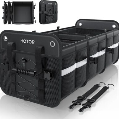 HOTOR Trunk Organizer for SUV – Car Storage Box Collapsible Car Organizer